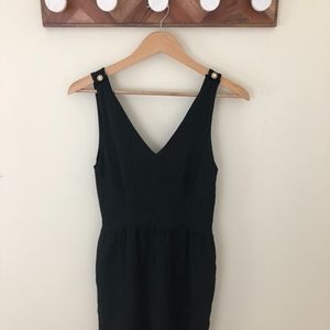Black Silk Vintage Dress Sz S